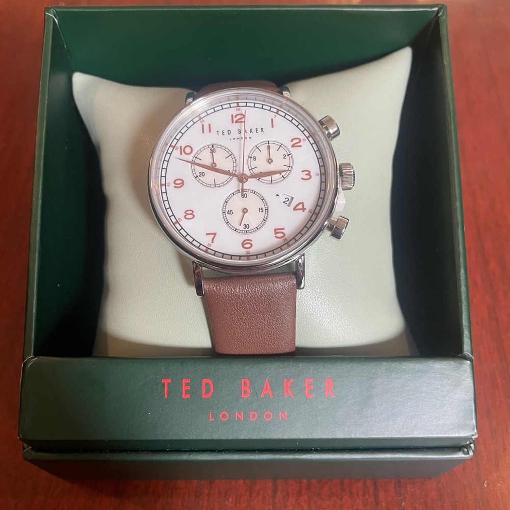 Ted Baker Barnetb Leather Watch NWT